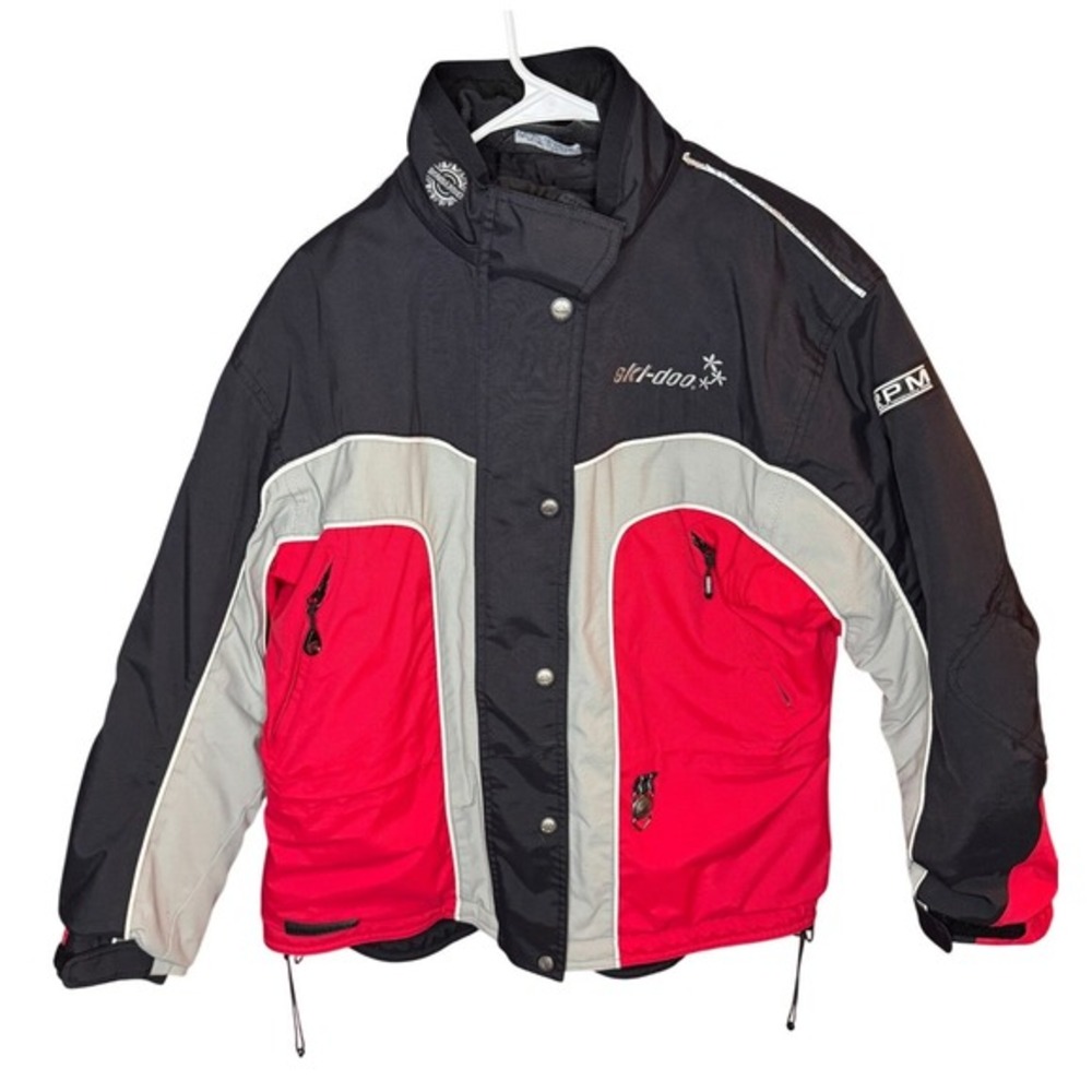 Ski-Doo Bombardier Snowmobile‎ Jacket Black Red Gray Size L